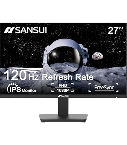 Amazon.com: Amazon Basics 27-inch Computer Monitor, 120 Hz, 1080P